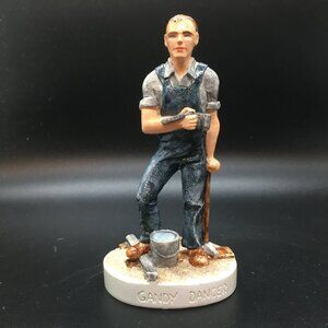 Sebastian Miniature Gandy Dancer Figurine Railroad Worker Mass. USA 1982